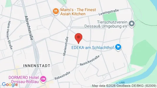 Apartments for rent i Dessau-Roßlau - kort over placeringen