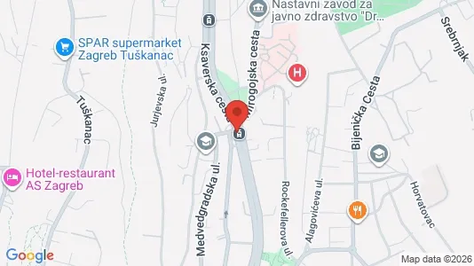 Apartments for rent i Sljeme (Medvednica-Tomislavac) - kort over placeringen