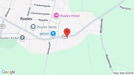 Apartments for rent i Roslev - kort over placeringen
