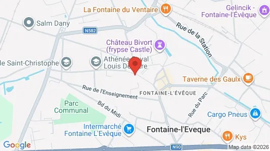 Apartments for rent in Fontaine-l'Evêque - Photo from Google Street View