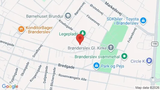 Apartments for rent i Brønderslev - kort over placeringen