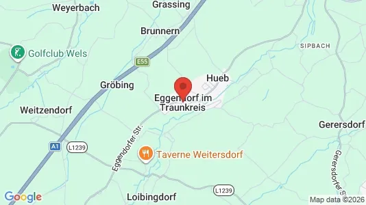 Apartments for rent i Eggendorf im Traunkreis - kort over placeringen