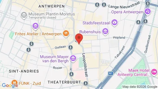 Apartments for rent i Stad Antwerp - kort over placeringen