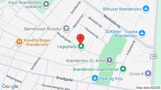 Apartments for rent i Brønderslev - kort over placeringen