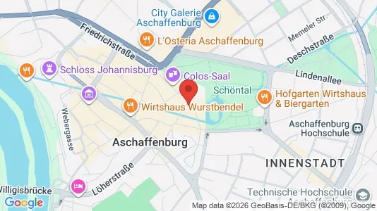 Apartments for rent in Aschaffenburg - Photo from Google Street View