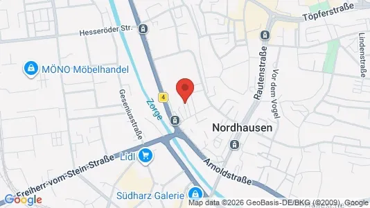 Apartments for rent in Nordhausen - Photo from Google Street View
