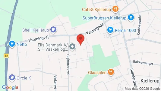 Apartments for rent i Kjellerup - kort over placeringen