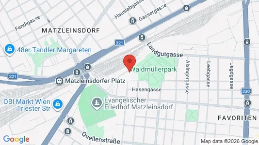 Apartments for rent in Vienna Favoriten - Photo from Google Street View