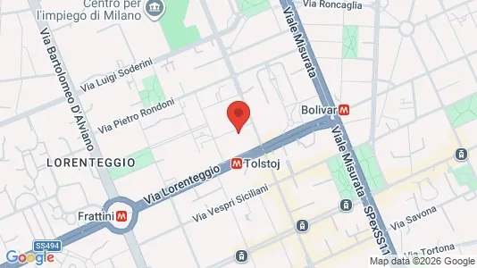Rooms for rent i Milano Zona 6 - Barona, Lorenteggio - kort over placeringen