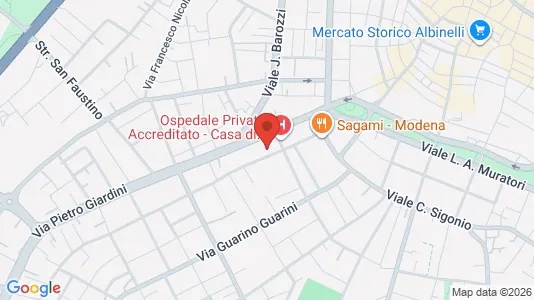 Rooms for rent i Modena - kort over placeringen