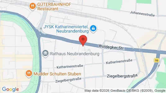 Apartments for rent i Mecklenburgische Seenplatte - kort over placeringen