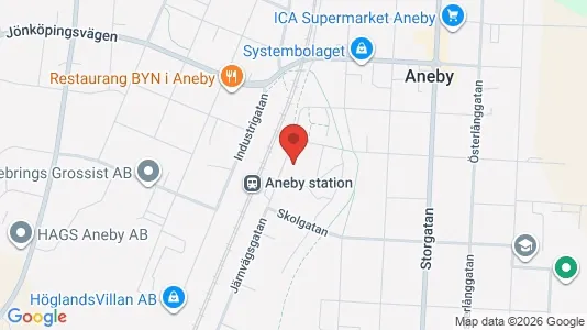 Apartments for rent i Aneby - kort over placeringen