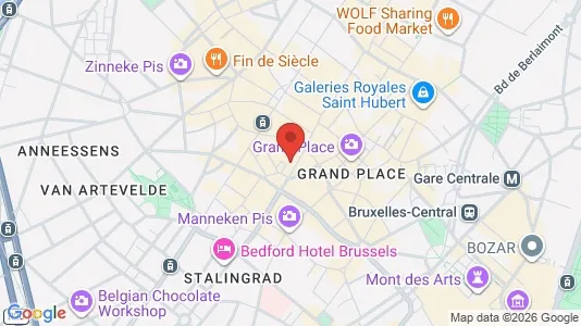 Apartments for rent i Stad Brussel - kort over placeringen