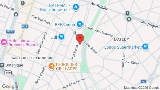 Apartments for rent i Brussels Schaarbeek - kort over placeringen