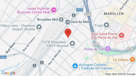 Apartments for rent i Brussels Sint-Gillis - kort over placeringen
