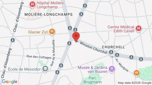 Apartments for rent i Brussels Ukkel - kort over placeringen