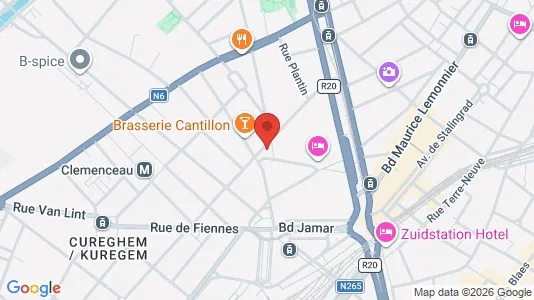 Apartments for rent i Brussels Anderlecht - kort over placeringen