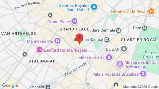 Apartments for rent i Stad Brussel - kort over placeringen