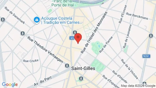 Apartments for rent i Brussels Sint-Gillis - kort over placeringen