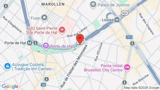 Apartments for rent i Stad Brussel - kort over placeringen