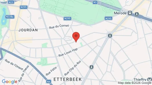 Apartments for rent i Brussels Etterbeek - kort over placeringen