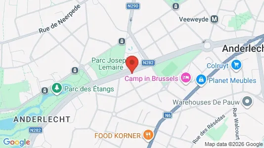 Apartments for rent i Brussels Anderlecht - kort over placeringen