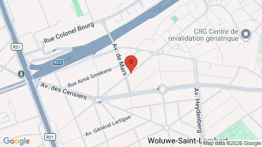 Apartments for rent i Brussels Sint-Lambrechts-Woluwe - kort over placeringen