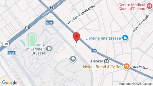 Apartments for rent i Brussels Oudergem - kort over placeringen