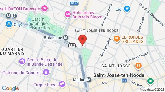 Apartments for rent i Brussels Sint-Joost-ten-Node - kort over placeringen