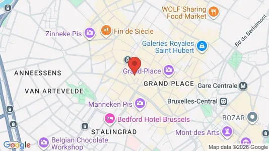 Apartments for rent i Stad Brussel - kort over placeringen