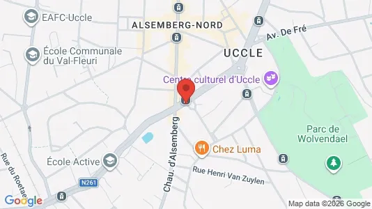 Apartments for rent i Brussels Ukkel - kort over placeringen