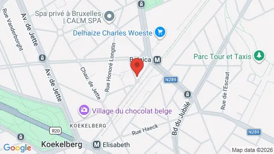 Apartments for rent i Brussels Jette - kort over placeringen