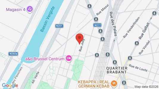 Apartments for rent i Brussels Schaarbeek - kort over placeringen