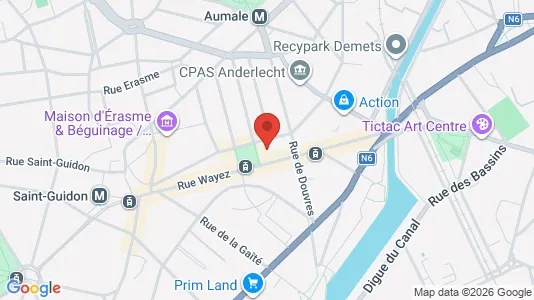 Apartments for rent i Brussels Anderlecht - kort over placeringen