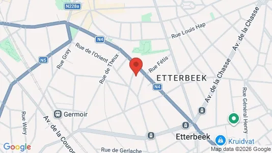 Apartments for rent i Brussels Etterbeek - kort over placeringen