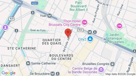 Apartments for rent i Stad Brussel - kort over placeringen