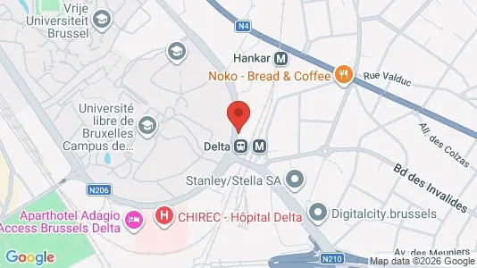 Apartments for rent i Brussels Oudergem - kort over placeringen