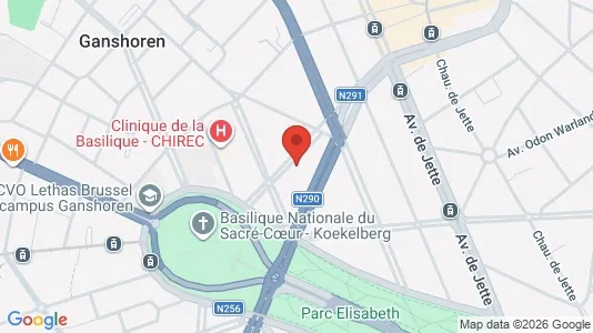 Apartments for rent i Brussels Ganshoren - kort over placeringen