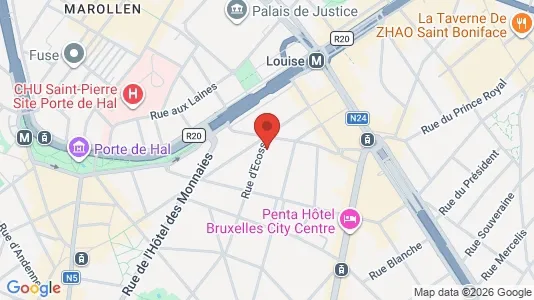 Apartments for rent i Brussels Sint-Gillis - kort over placeringen