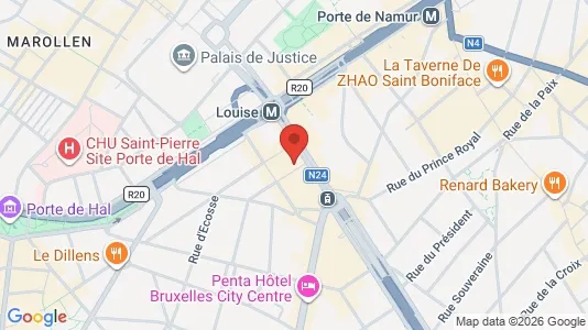 Apartments for rent i Brussels Sint-Gillis - kort over placeringen