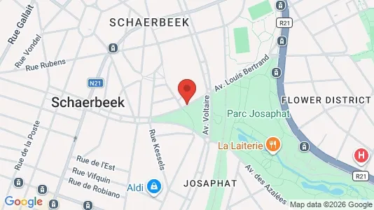 Apartments for rent i Brussels Schaarbeek - kort over placeringen