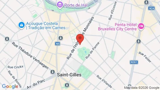 Apartments for rent i Brussels Sint-Gillis - kort over placeringen