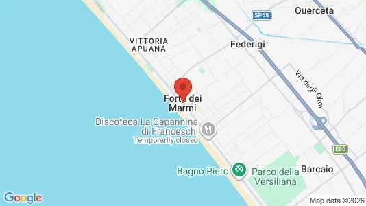 Apartments for rent i Forte dei Marmi - kort over placeringen