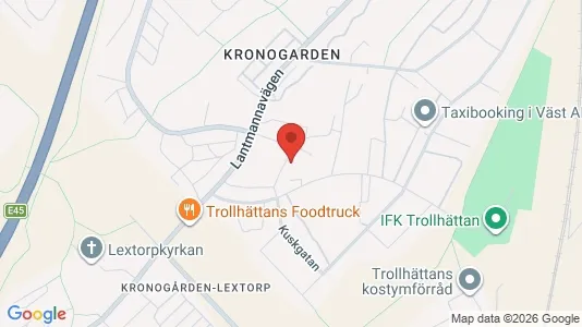 Apartments for rent i Trollhättan - kort over placeringen