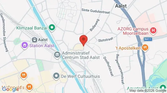 Apartments for rent i Aalst - kort over placeringen