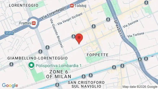 Apartments for rent i Milano Zona 6 - Barona, Lorenteggio - kort over placeringen