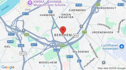 Houses for rent i Antwerp Berchem - kort over placeringen