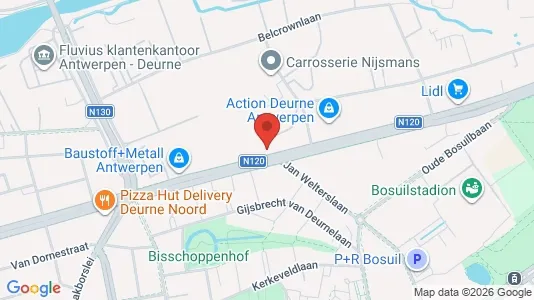 Apartments for rent i Antwerp Deurne - kort over placeringen