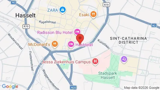 Apartments for rent i Hasselt - kort over placeringen