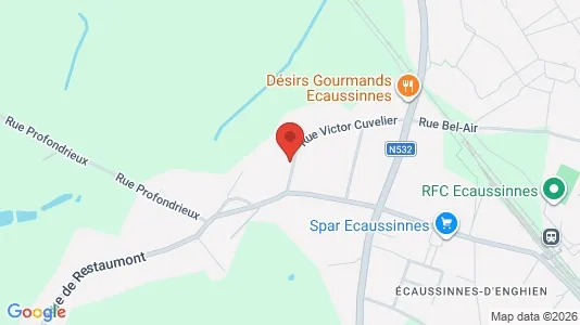 Apartments for rent i Ecaussinnes - kort over placeringen